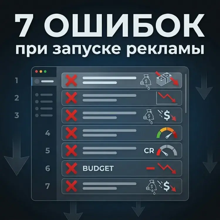 7 ошибок бизнеса при запуске контекстной рекламы