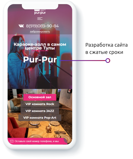 Разработка сайта Pur-pur — особенности проекта